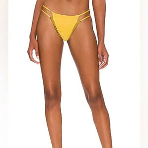 Revolve Lovewave Tbe Edwina Swim Bottom in Chartreuse And Olive‎ Sz L